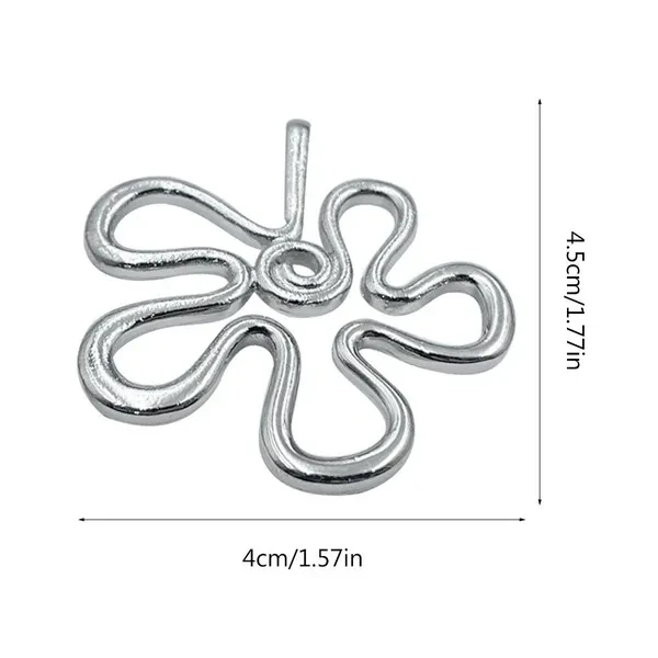 5-Piece Flower Crafting Jewelry Finding Making Accessories Flower Pendant DIY Necklace Bracelet Supplies for DIY Jewelry SOM