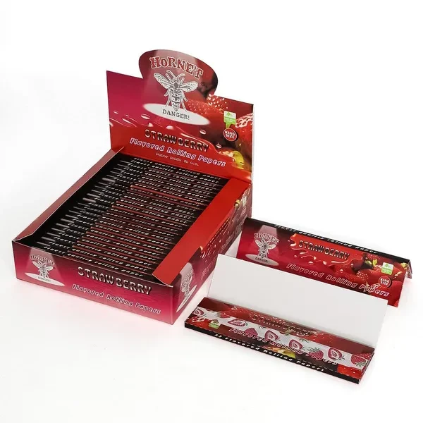 800 leaves strawberry flavor rolling paper 10844 king size smoking paper arabic gum good price to get