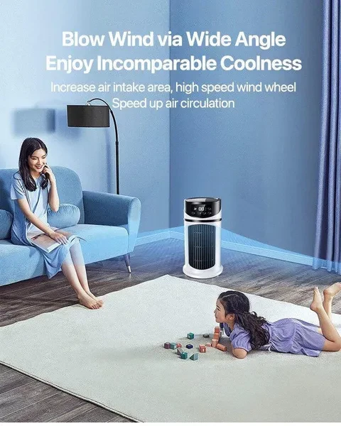 Portable Mini Air Conditioner Air Cooler Fan Water Cooling Fan Air Conditioning Air Cooler For Office Mobile Air Conditioner -1PC