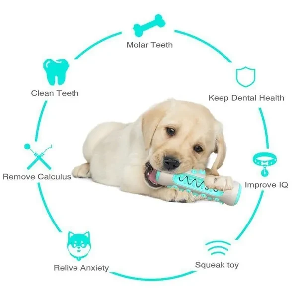 Dog Molar Toothbrush Toys Chew Cleaning Teeth Safe Puppy Dental Care Soft Pet Cleaning Toy Supplies Dog Toys for Small Dogs